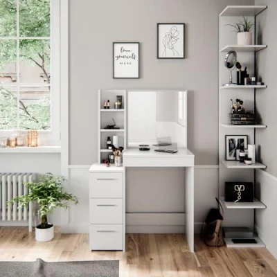 Afbeelding van Vicco Make uptafel Meryl, wit, 80 cm