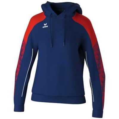 Afbeelding van Erima Evo Star Sweatshirt Met Capuchon Dames Marine / Rood Maat: 40
