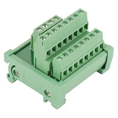 Afbeelding van Modulo scheda 2 in 8 out Breakout Board Guida DIN en montaggio a pannello Distribuzione di potenza