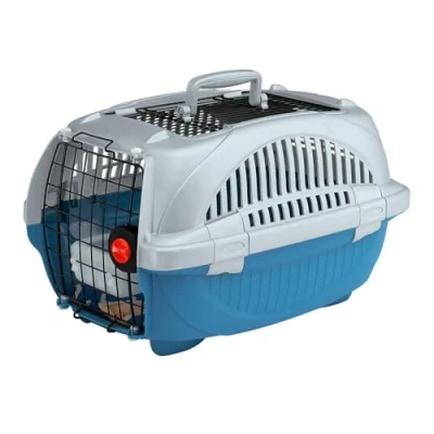 Afbeelding van Ferplast Atlas 10 Deluxe open Kattendrager, veilig en praktisch, duurzaam, ontwerp, gemakkelijk schoon te maken, ideaal voor reizen, huisdierendrager tot 5 kg. 51 x 34 30 cm.