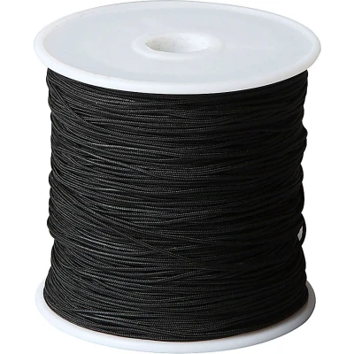 Afbeelding van Creotime polyester koord zwart 50 meter 1 mm