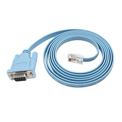 Afbeelding van QiCheng&amp;LYS Cisco Console kabel 9 pin DB9 Vrouwelijke Seriële RS232 Poort naar RJ45 Mannelijke Cat5 Ethernet LAN Rollover Switch (DB9 RJ45)
