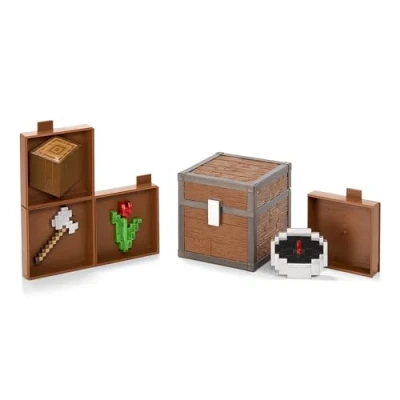 Afbeelding van Noble Collection Minecraft Loot Chest Forest 10 cm Replica: down scaled