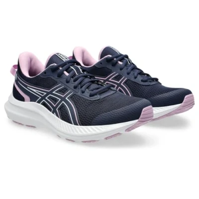 Afbeelding van Asics JOLT 5 Hardloopschoenen voor op de weg, Dames, Maat: 35.5, Midnight/light ube Textiel/ synthetisch