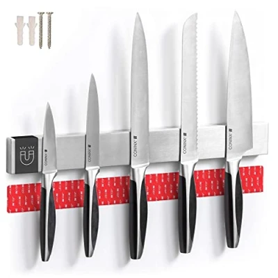 Afbeelding van Coninx Messenmagneet Magnetische Messenhouder RVS Messenstrip 40 cm Messenblok zonder Messen