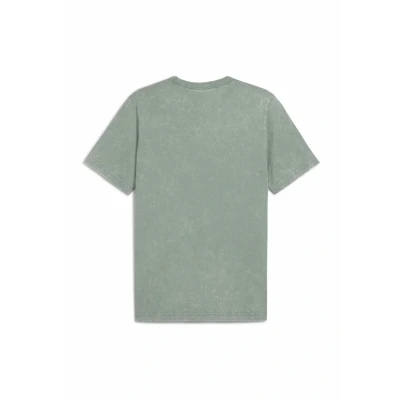 Afbeelding van Puma Class Washed TEE Tshirt print, Heren, Maat: XS, Green moon