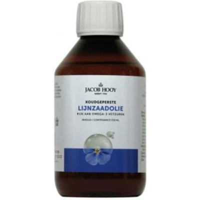 Afbeelding van Jacob Hooy Lijnzaadolie 250ml