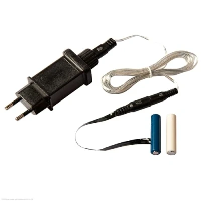 Afbeelding van Hellum batterij adapter, 3 V voedingsadapter, batterijvervanging voor AAA x 2 stuks batterijen, Dummys vervangende voeding met 1,8 m voedingskabel aangedreven