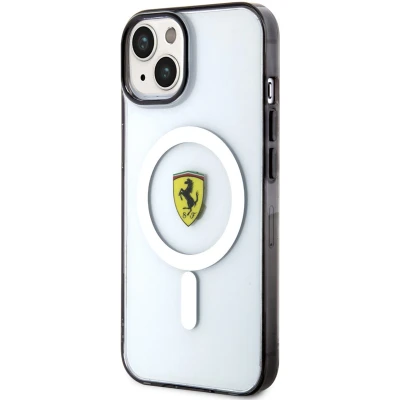 Afbeelding van Ferrari Translucent Back Case (MagSafe Compatible) Geschikt voor Apple iPhone 14 Plus (6.7&quot;) Transparant