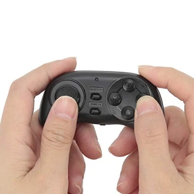 Afbeelding van Mini Wireless Game Controller, Portable Bluetooth Gamepad met 32,8ft Control Distance Ergonomic Gaming Ingebouwde oplaadbare batterij voor Windows, IOS, Android