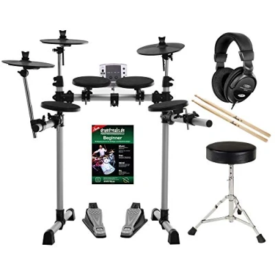 Afbeelding van XDrum DD 400 e drum complete set met koptelefoon, kruk en stokken