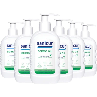 Afbeelding van 6x Sanicur Handzeep Dermo Oil 300 ml