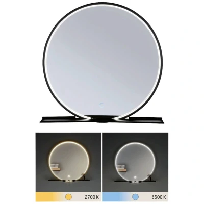 Afbeelding van Paulmann Miro LED spiegellamp 10.5 W Warmwit Zwart