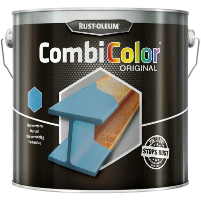 Afbeelding van rust oleum combicolor original hamerslag donkergroen 2.5 ltr