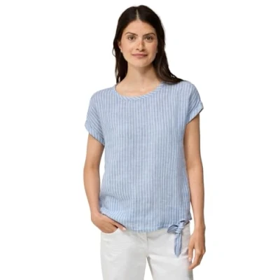 Afbeelding van Cecil Damesblouseshirt van linnen, Chambray Forever Blue, L