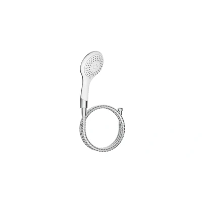 Afbeelding van Schutte Broadway handdoucheset 5 standen chroom/wit