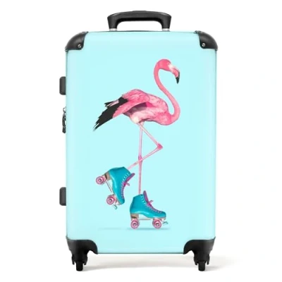 Afbeelding van NoBoringSuitcases.com Roze koffer Rolkoffer groot kinderen Reiskoffer met 4 wielen Grote Ruimbagage 20 kg 60 liter Suitcase large XL Kinderkoffer meisjes Reistas kind
