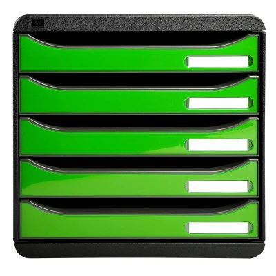 Afbeelding van Exacompta ladenblok Iderama Big Box+ zwart/appelgroen