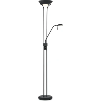 Afbeelding van Home Sweet Klassieke Vloerlamp 50 x 180cm Met R7s+G9 lichtbron flexibel leeslicht dimbaar Hoofdlamp Zwart Geschikt voor gebruik in slaapkamers voetschakelaar