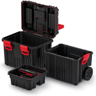 Afbeelding van Kistenberg Mobile Gereedschapskoffer / Sorteerdoos op wielen 450 x 360 640 mm