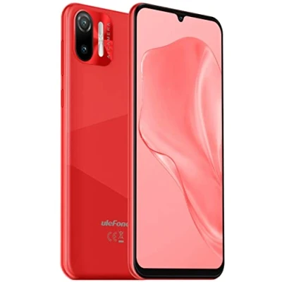 Afbeelding van Ulefone 4G Smartphone zonder abonnement, Note 6 (P), 8,5 mm, ultradunne dual sim, 6,1 inch HD+ beeldscherm, sleuf voor 3 kaarten, Android 11 Go, 2GB + 32 GB, 8 MP 5 camera, ontgrendeling met