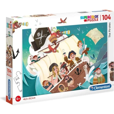 Afbeelding van Clementoni Supercolor Puzzel The Pirates 104 Stukjes