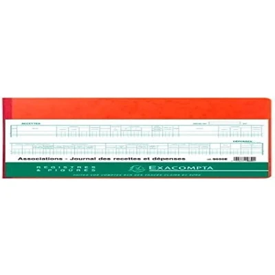 Afbeelding van EXACOMPTA Piqure &quot;Recettes/Dêpenes van de Association&quot; VE = 1
