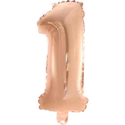Afbeelding van Ballon folie 1 rose goud 40cm