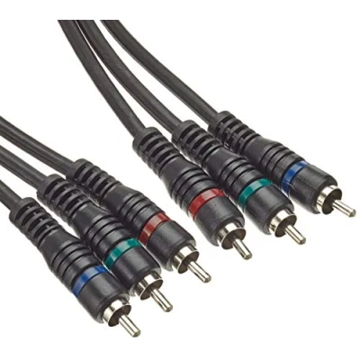 Afbeelding van PremiumCord RCA kabel HQ, 3x stekker naar stekker, kwaliteit audio video verbindingskabel, stereo, voor TV, mobiele telefoons, MP3, HiFi, kleur zwart, 10 m, kjackcmm3hq
