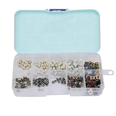 Afbeelding van 250 stks Micro Drukknop Tactiele 10 Waarden Afstandsbediening Schakelaar Assortiment Kit