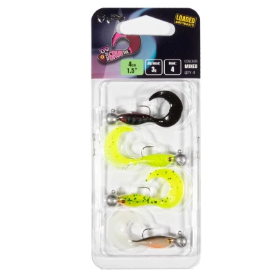 Afbeelding van Fox Rage Ultra UV Micro Grub Mixed Loaded Softbait Set 4cm (3g) (4 Stuks) Shad