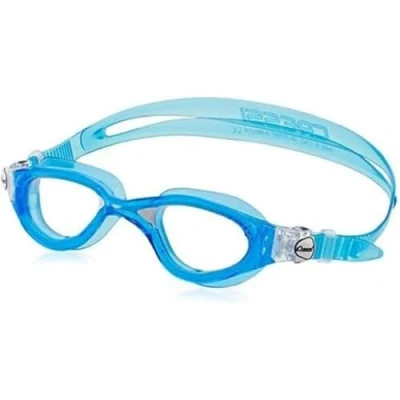 Afbeelding van Cressi Flash Premium zwembril voor volwassenen, anticondens en 100% UV bescherming, blauw/wit transparante lenzen, D (140 mm)