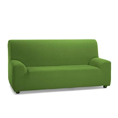 Afbeelding van Martina Home Elastische hoes voor 3 zitsbank, model TUNEZ, kleur GROEN, meet van 135 tot 180 cm