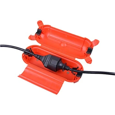 Afbeelding van POLY POOL PP2600 beschermende behuizing voor stekker en stopcontact buiten waterdicht stekkerafdekking met vergrendeling oogjes bevestiging rode doos