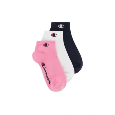 Afbeelding van Champion Core Socks 3PP Quarter, Pink (Fuchsi), 35 38 EU (2 5 UK) Uniseks Volwassen FW23, Rosa (Fucsia),