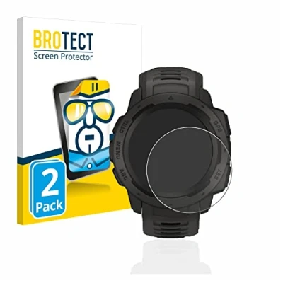 Afbeelding van BROTECT (2 Stuks) Schermbeschermer voor Garmin Instinct/Instinct Tactical Edition Screen Protector Transparant