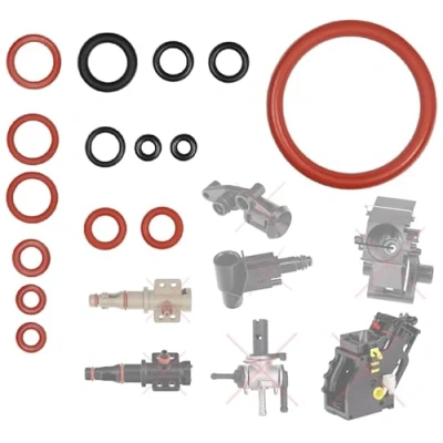 Afbeelding van Afdichting onderhoudsset O ring voor supportventiel stoomventiel zetgroep inlaataansluiting Crema stempel zuiger compatibel met Phillips Saeco Spidem Gaggia RI EP HD SM SUP Set 19 van Snapworld Kaffee