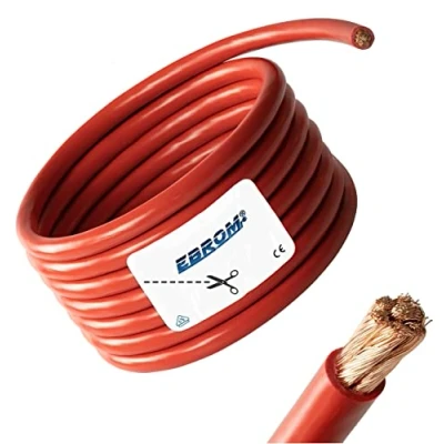 Afbeelding van Accukabel H07V K, rood, 6/10 mm², 16/25 35 mm² of 50 mm²,100% OFC koper, verkoop per strekkende meter