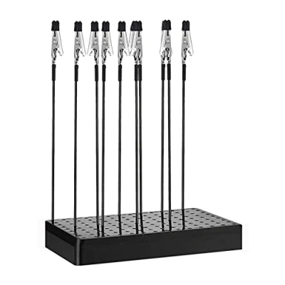 Afbeelding van Spuitverfklemmen, airbrushhouderklem, modelbouwgereedschap, schilderstandaard en 10 stuks krokodillenklem houder standaard voor hobby (zwart)
