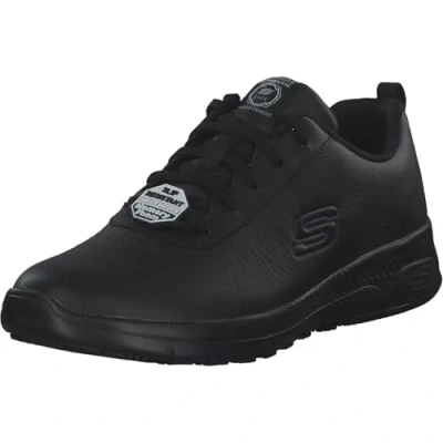Afbeelding van Skechers Marsing Gmina foodservice schoen voor dames, Zwart Prime Azië Leer, 41 EU