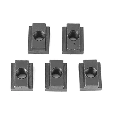 Afbeelding van Noten in T, 5 Delige Moer met T Sleuf Afwerking Black oxide, Sliding interne Schroefdraad M8/10, zijn Aangepast aan de Sleuven op Tafel van Machine(M8)