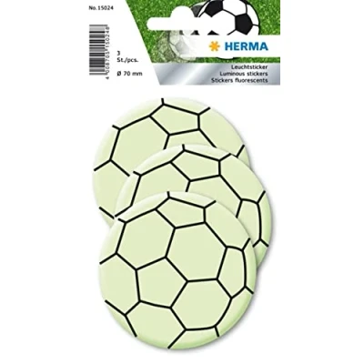 Afbeelding van Herma 15024 Stickers Glow in the dark Voetbal maxi