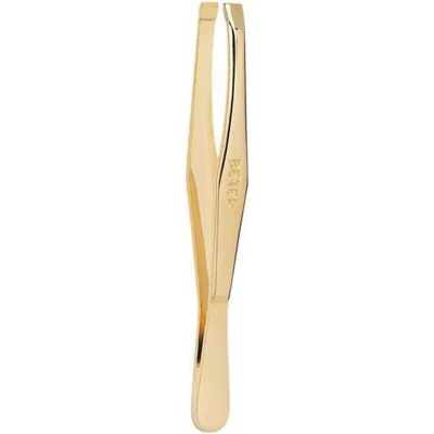 Afbeelding van Beter TWEEZERS with straight tip golden 1 pz