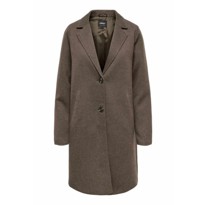 Afbeelding van Only Jas Onlsedona Carrie Coat Otw Noos 15321862 Hot Fudge/melange Dames Maat XS