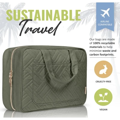 Afbeelding van Grote Hangende Reistoilettas voor Dames en Meisjes, Make Up Tas, Douche Wastas, Organizerset Cosmetica, Benodigdheden, Reisaccessoires