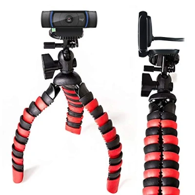 Afbeelding van TronicXL statief 1W mini Tripod voor webcam o.a geschikt Logitech C920 Brio 4K C925e C922x C922 C930e C930 C615 camera