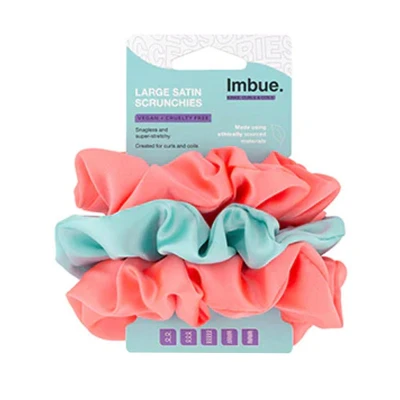 Afbeelding van Imbue Large Satin Scrunchies 3pcs