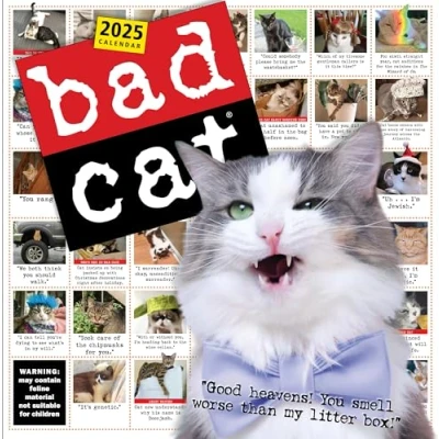 Afbeelding van Bad Cat Wall Calendar 2025