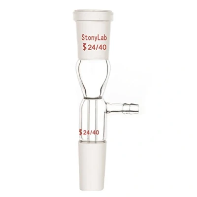 Afbeelding van stonylab Glazen Vacuüm Take off Adapter, Recht, Korte Stuurpen met 24/40 Gewrichten