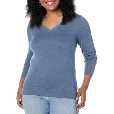 Afbeelding van Amazon Essentials Trui met V hals Trui, Blauw Heide, XXL